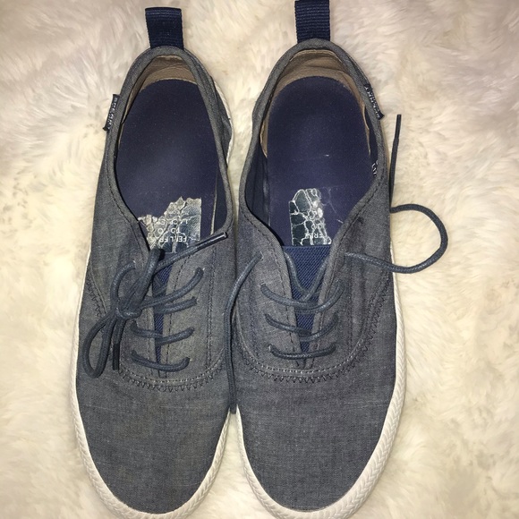 sperry denim boat shoes